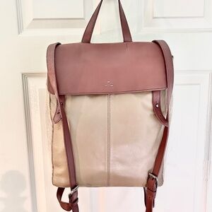 Kelsi Dagger Backpack Northsix Genuine Leather Brown  EUC